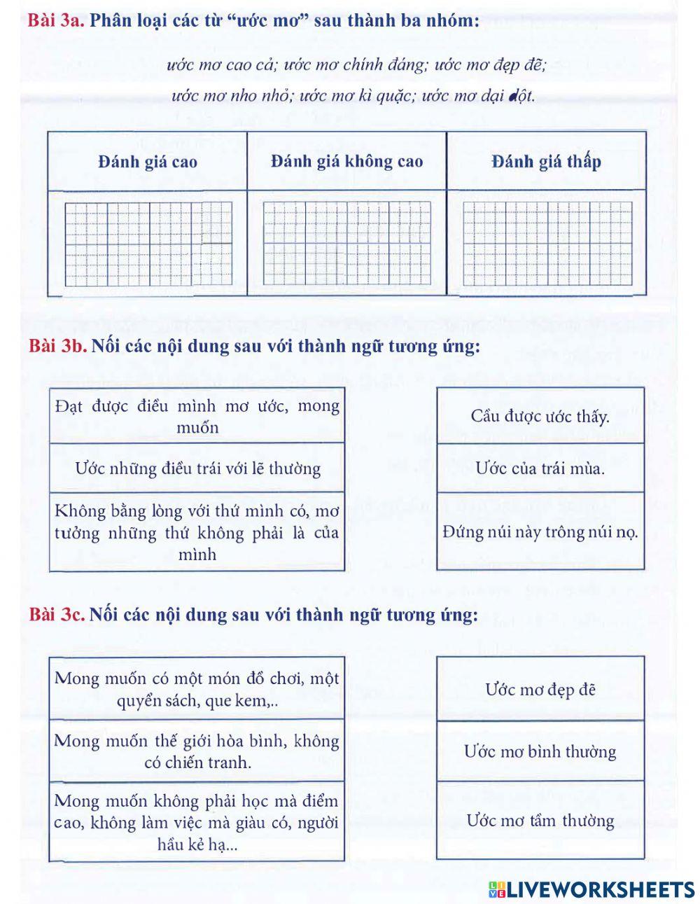 Tiếng Việt 4 lên 5 - Dạng 6: Mở rộng vốn từ (P1)