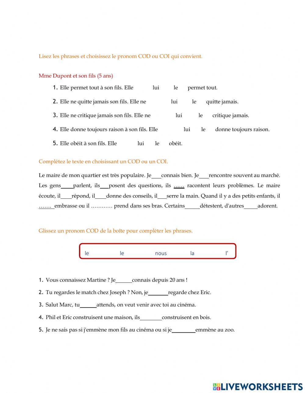 Exam: Les comunications