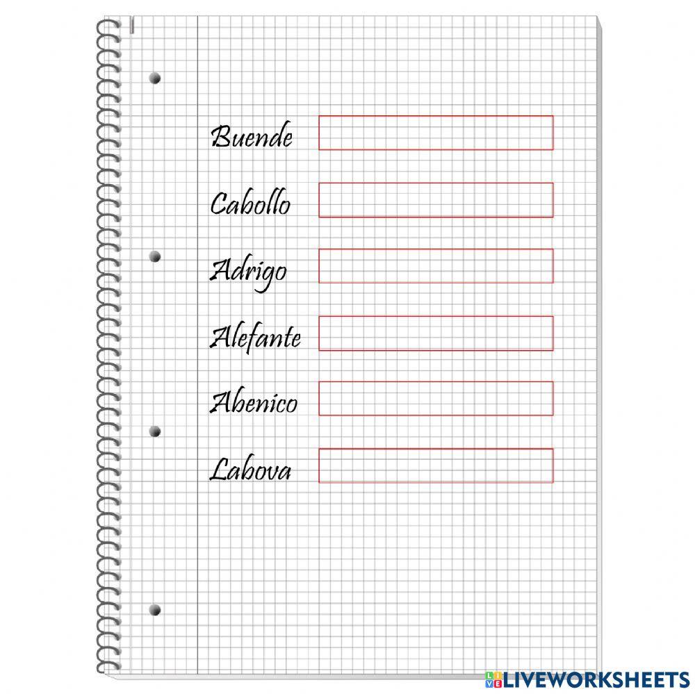 Segmentación de pseudopalabras