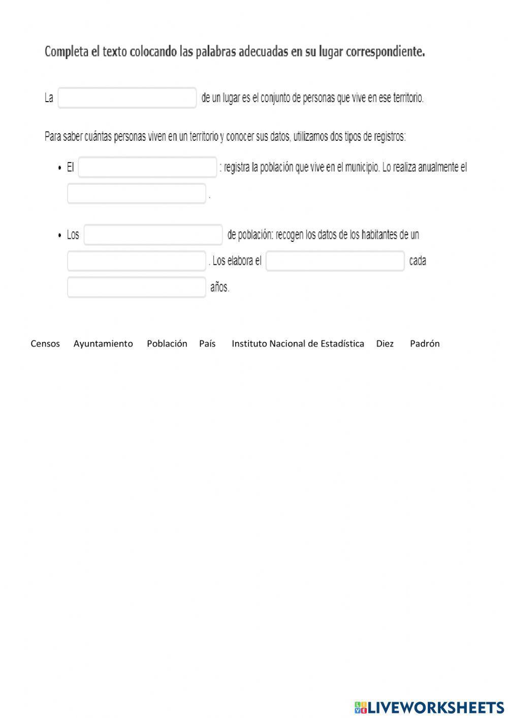 La población Cuarto de Primaria