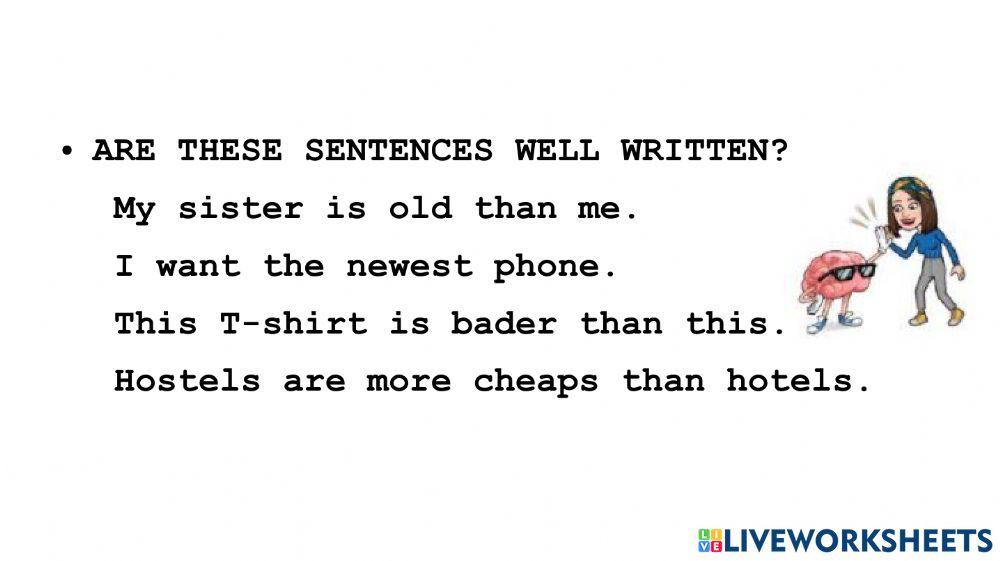 Comparative vs superlative