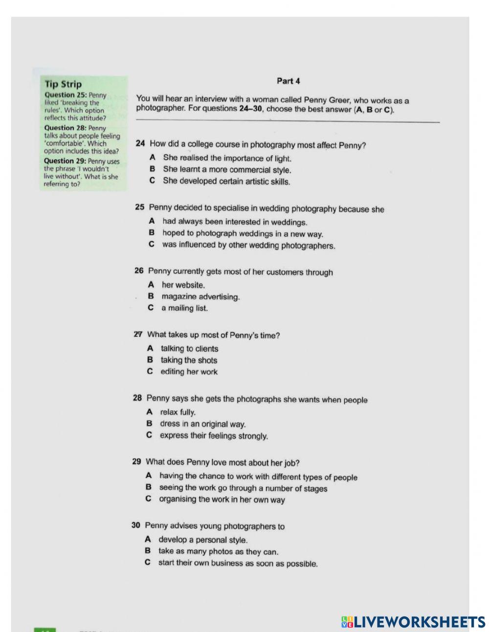 Listening Practice Test 2