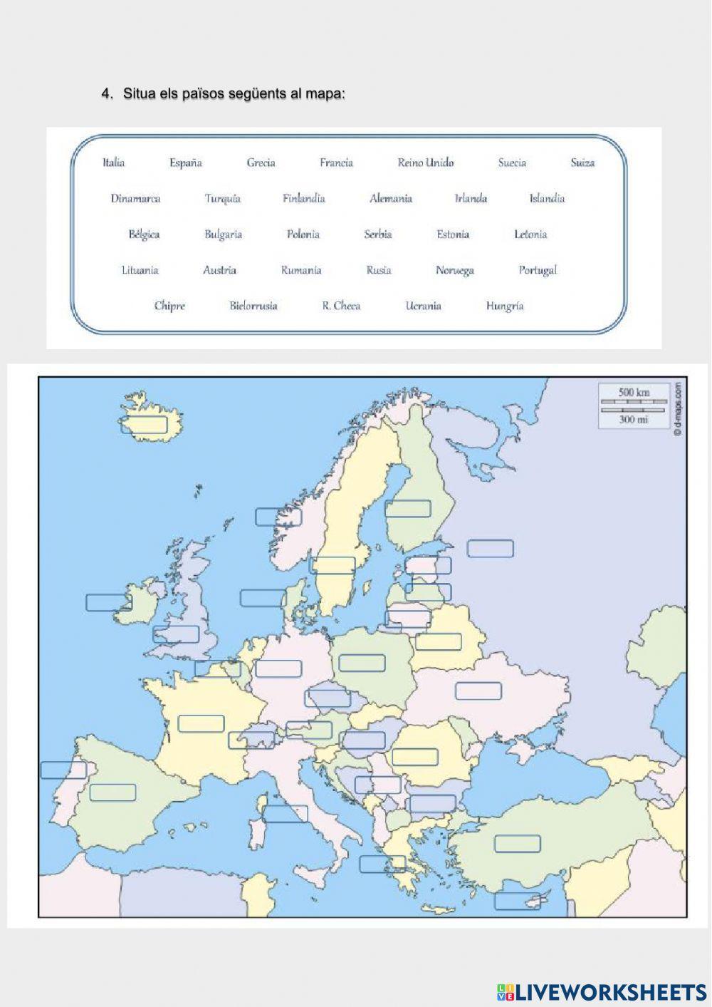 Països i capitals d'europa