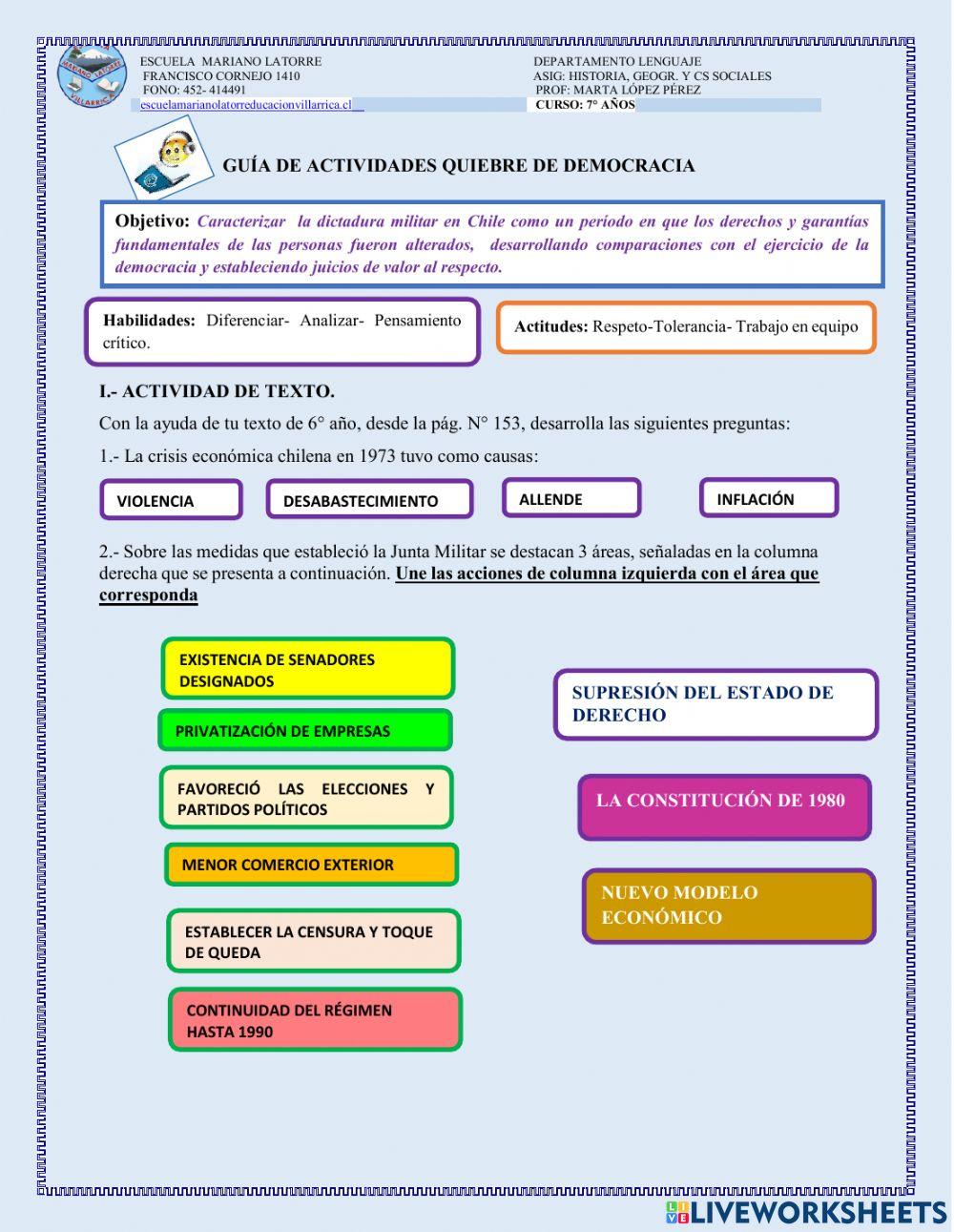 Quiebre de la democracia en chile