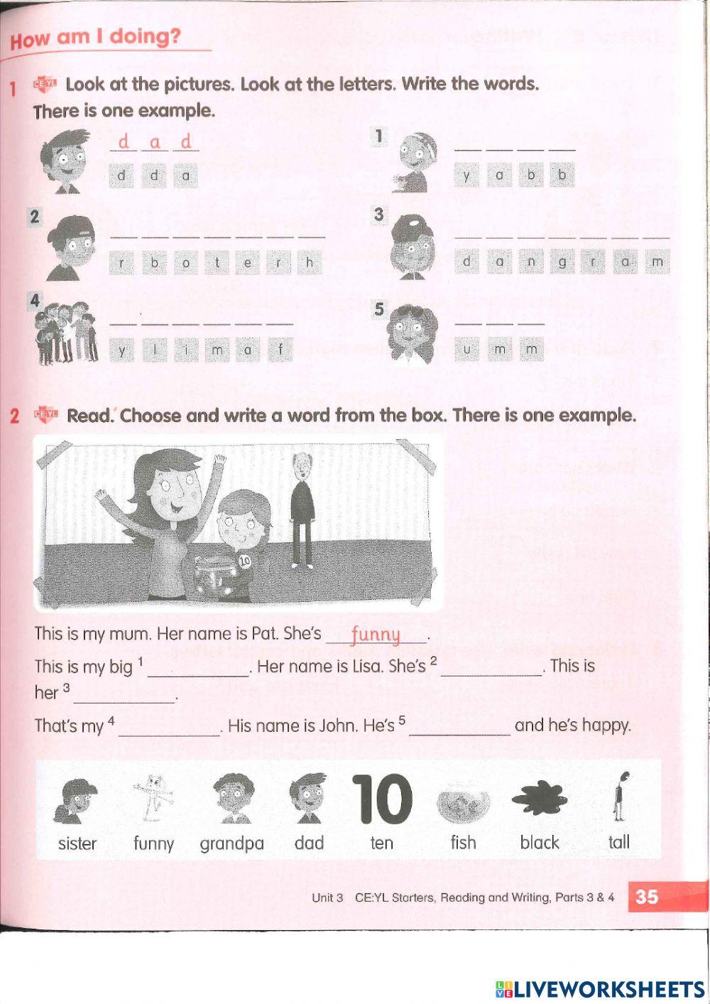 Academy stars 1 - how am I doing? - unit 3