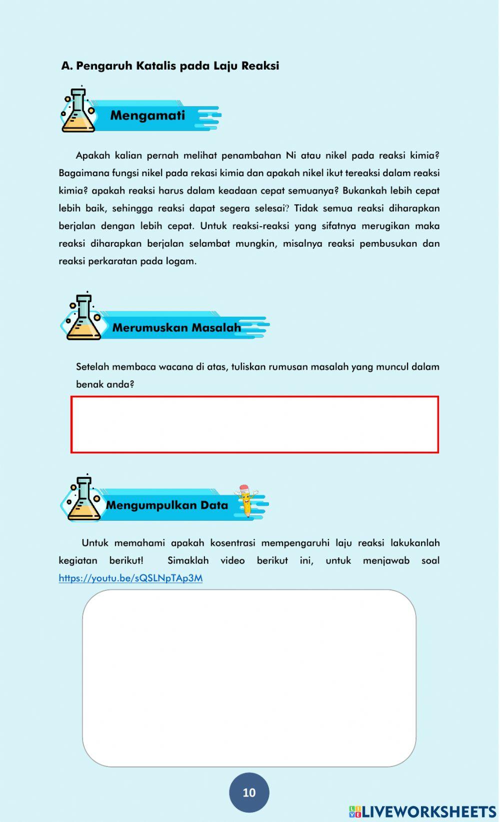 Faktor-faktor laju reaksi