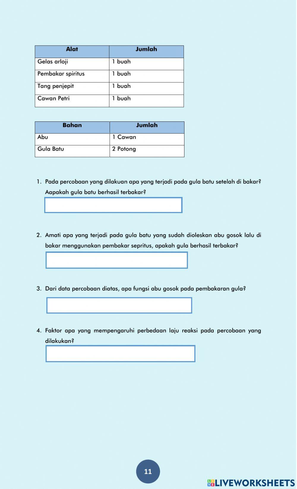Faktor-faktor laju reaksi