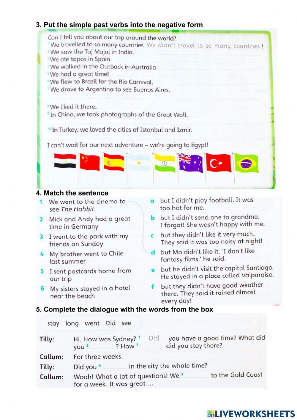 Simple past - NEGATIVE AND QUESTION FORM