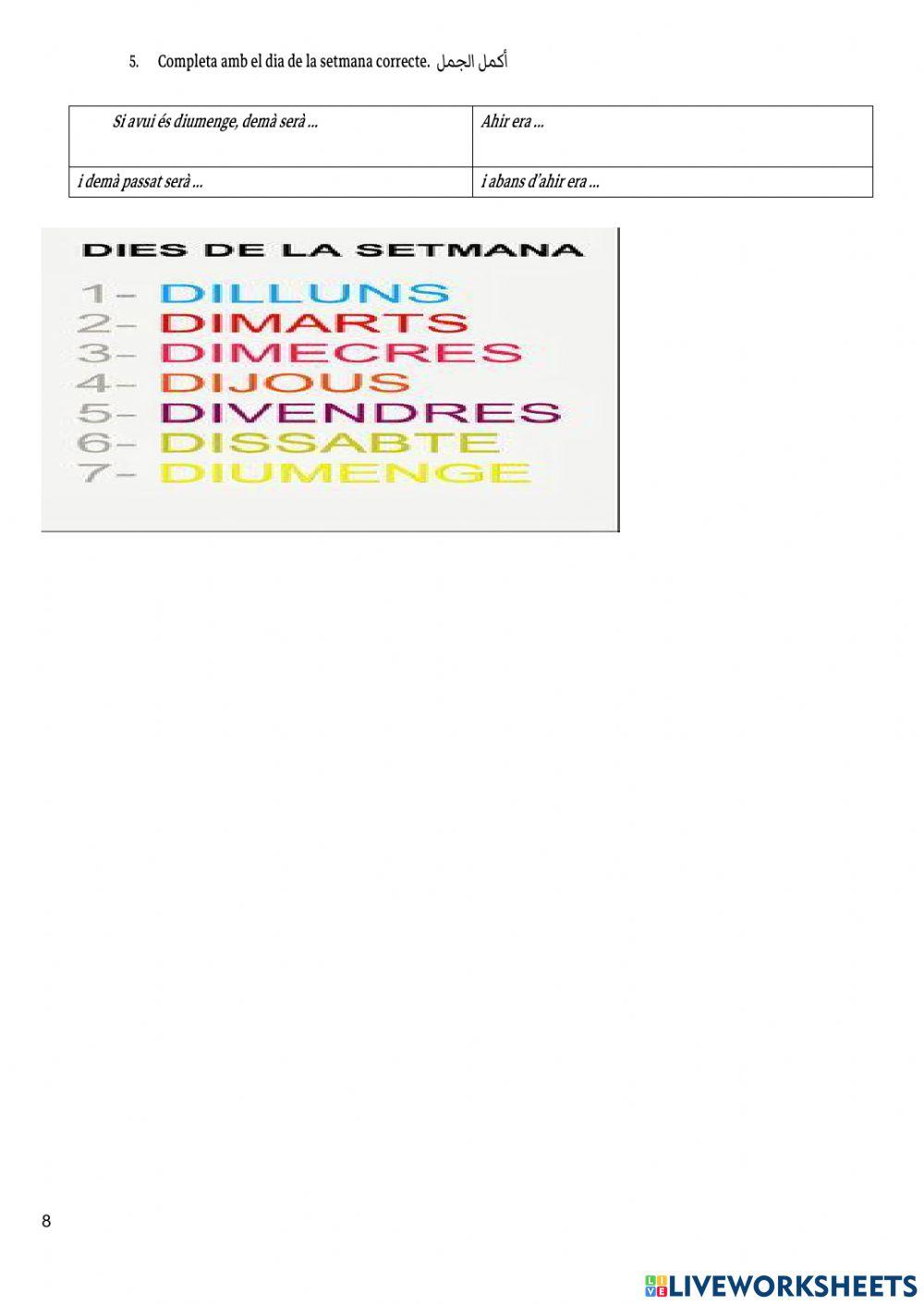 Dossier aula acollida adaptat àrab   ملف اللغة لممارسة اللغة وتعزيزها