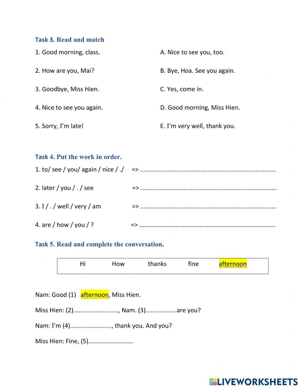 Unit 1 - Lesson 1 - grade 4