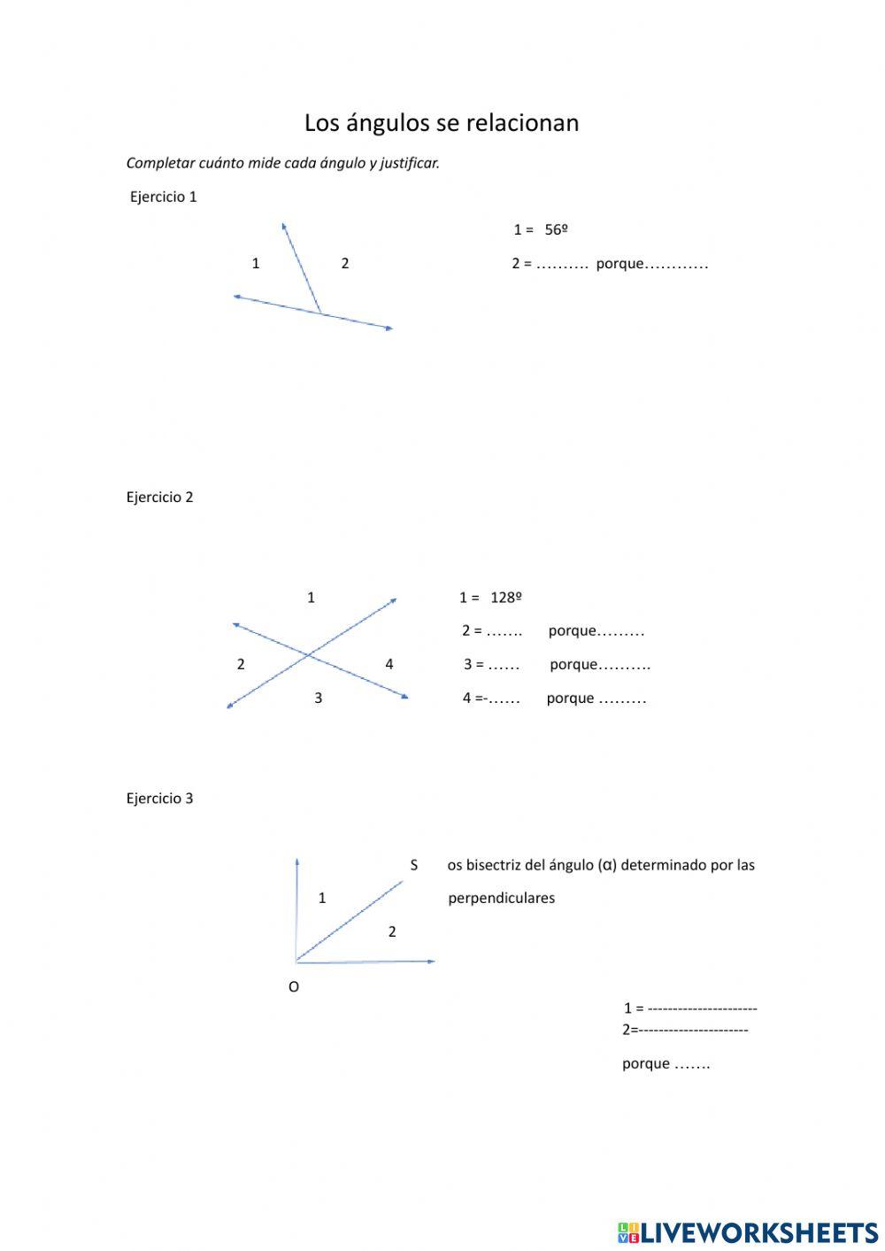 Los ángulos se relacionan