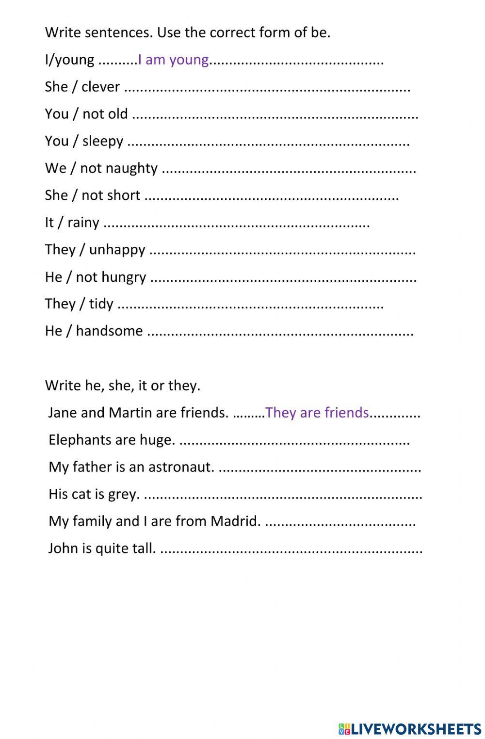 Present Simple - Verb To Be