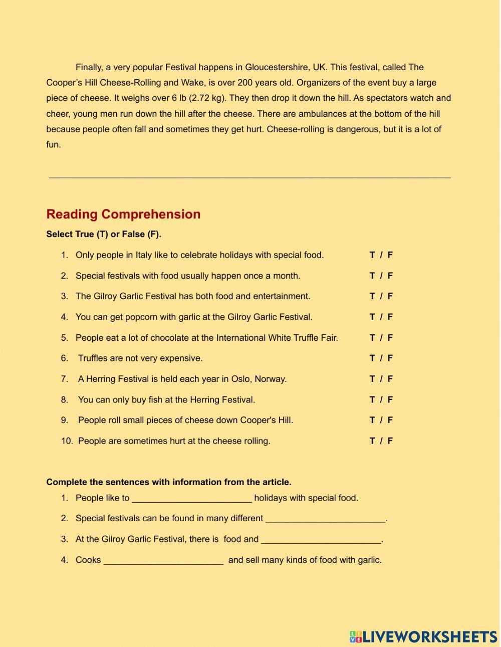 Celebrating With Food