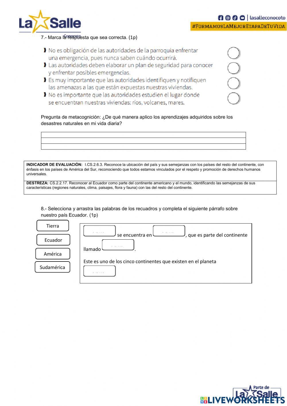 2do QUIMESTRE SEGUNDOS EN LINEA