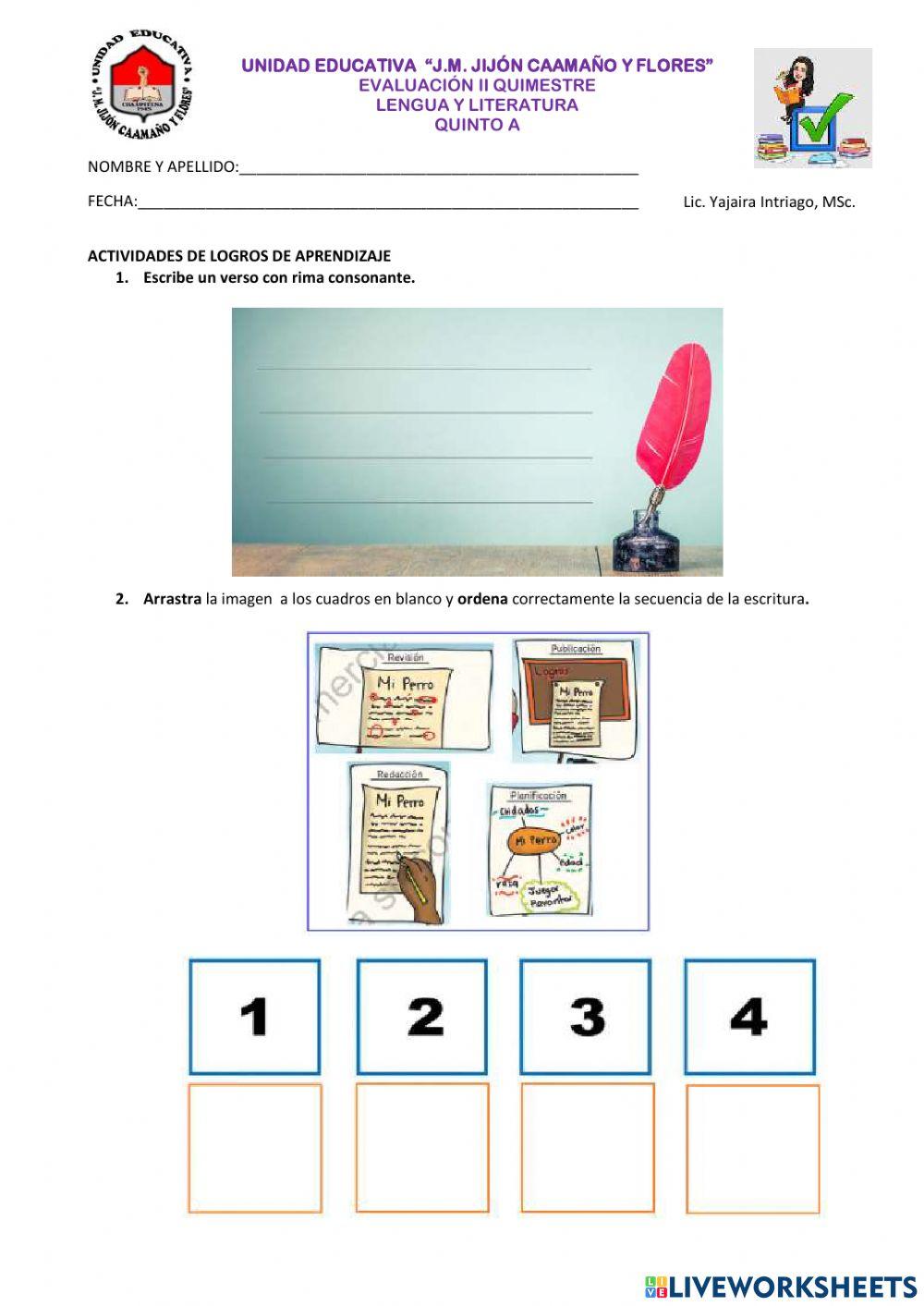 Evaluación de aprendizajes ll