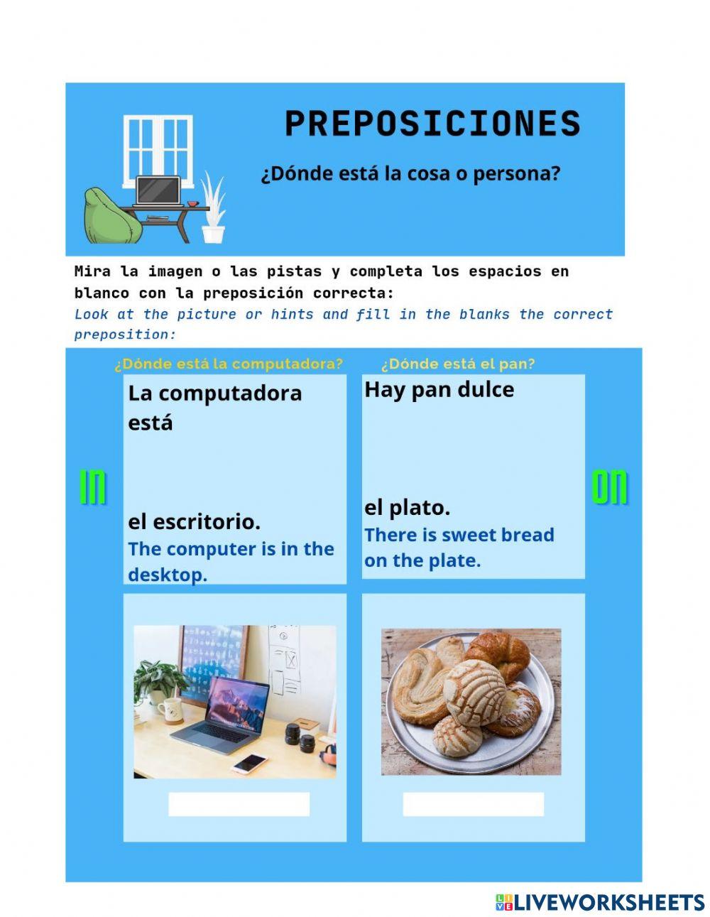 Las preposiciones 1