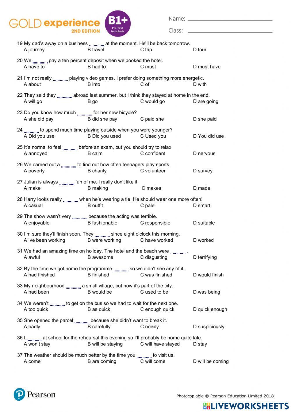 Gold-Exp-B1P-Diagnostic-Test-A