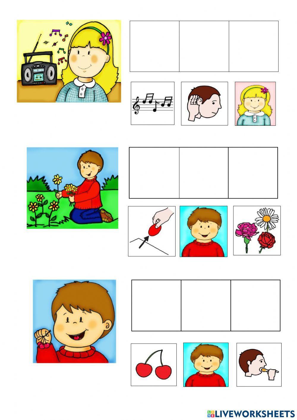 Formación de oraciones con pictogramas