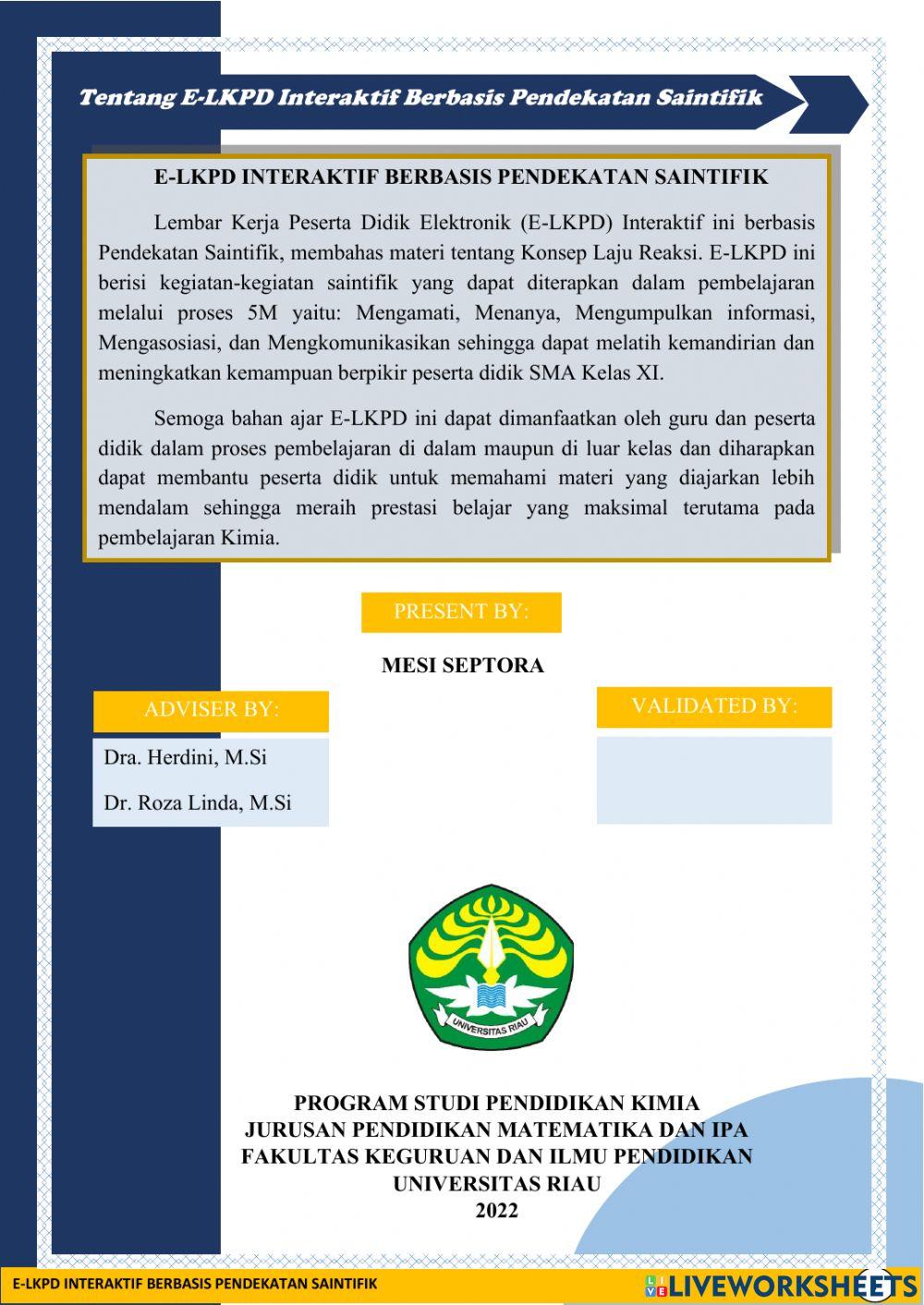 Teori Tumbukan Bagian I