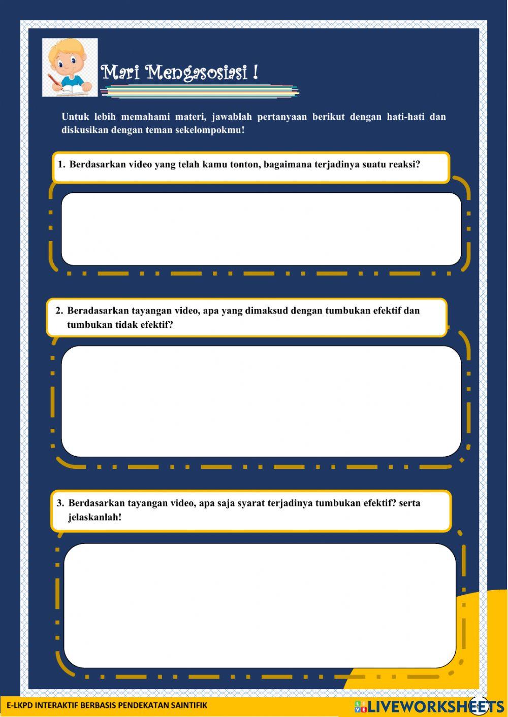 Teori Tumbukan Bagian I