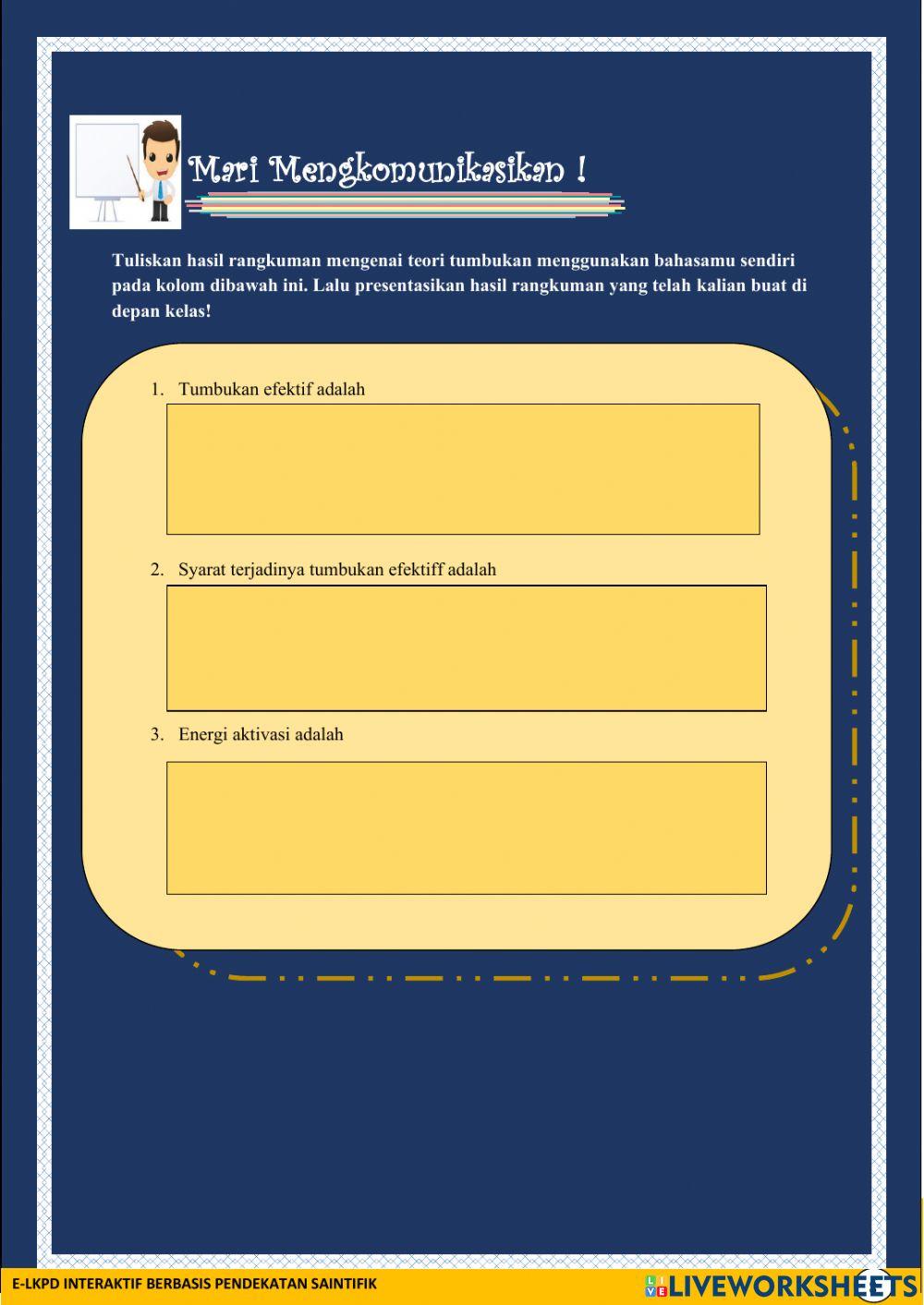 Teori Tumbukan Bagian I