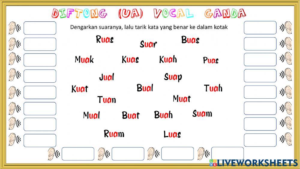 Diftong - UA - Vokal Ganda