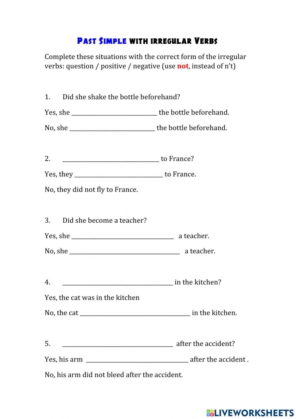 Learn Irregular Verbs Past Simple 1