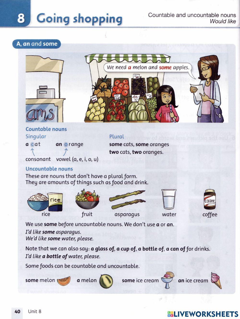 Countables and uncountables, would like