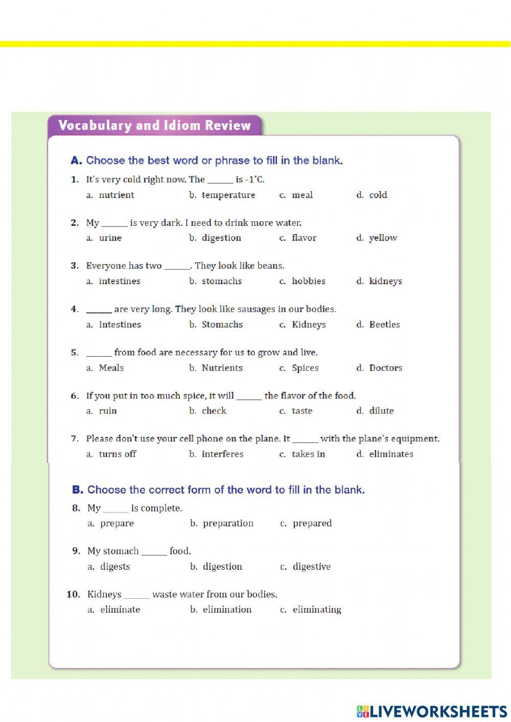 The importance of water vocabulary