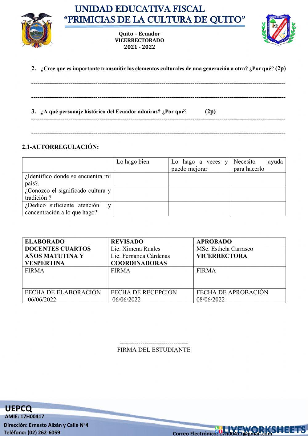 Evaluación de estudios sociales