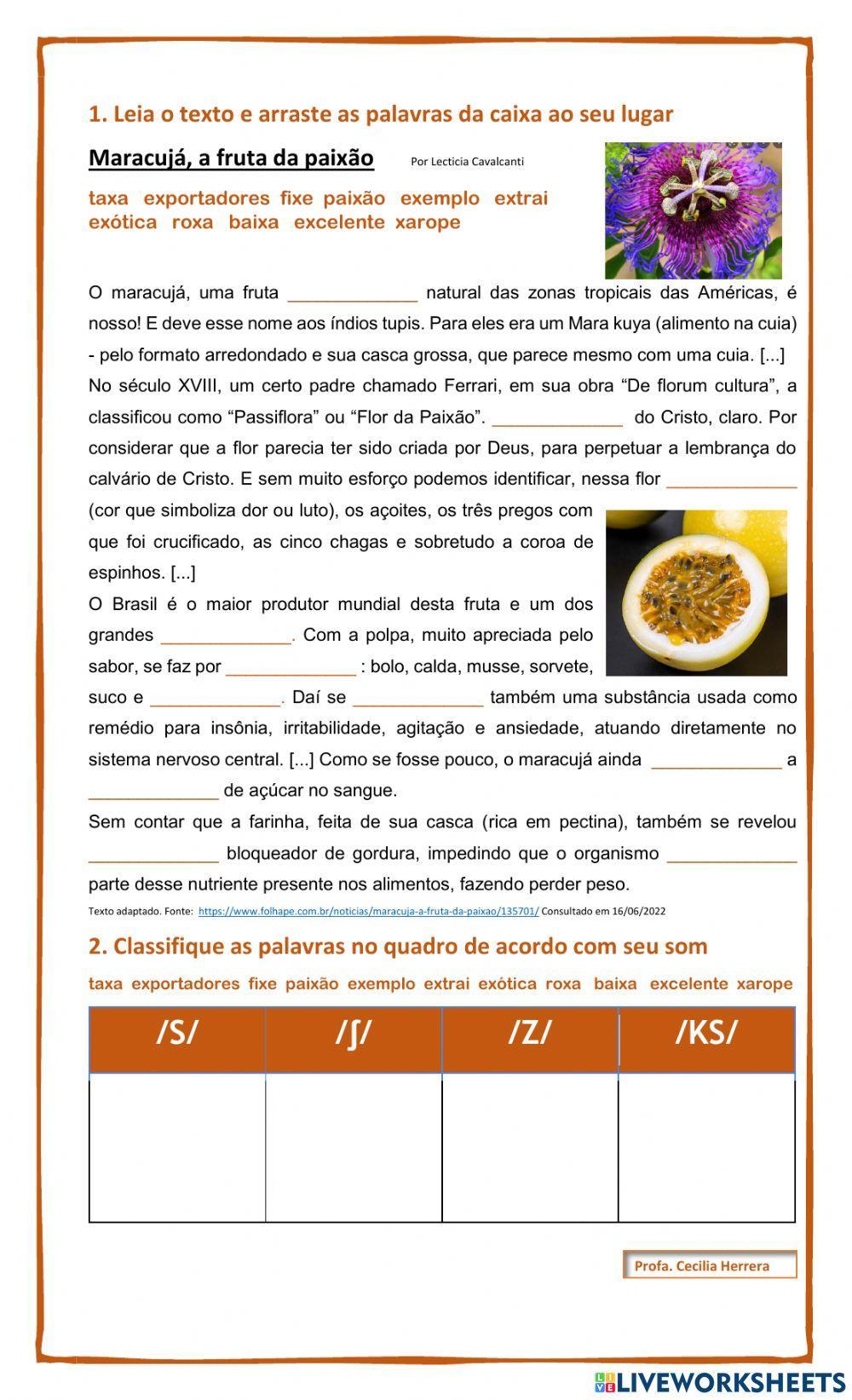 Maracujá, a fruta da paixão