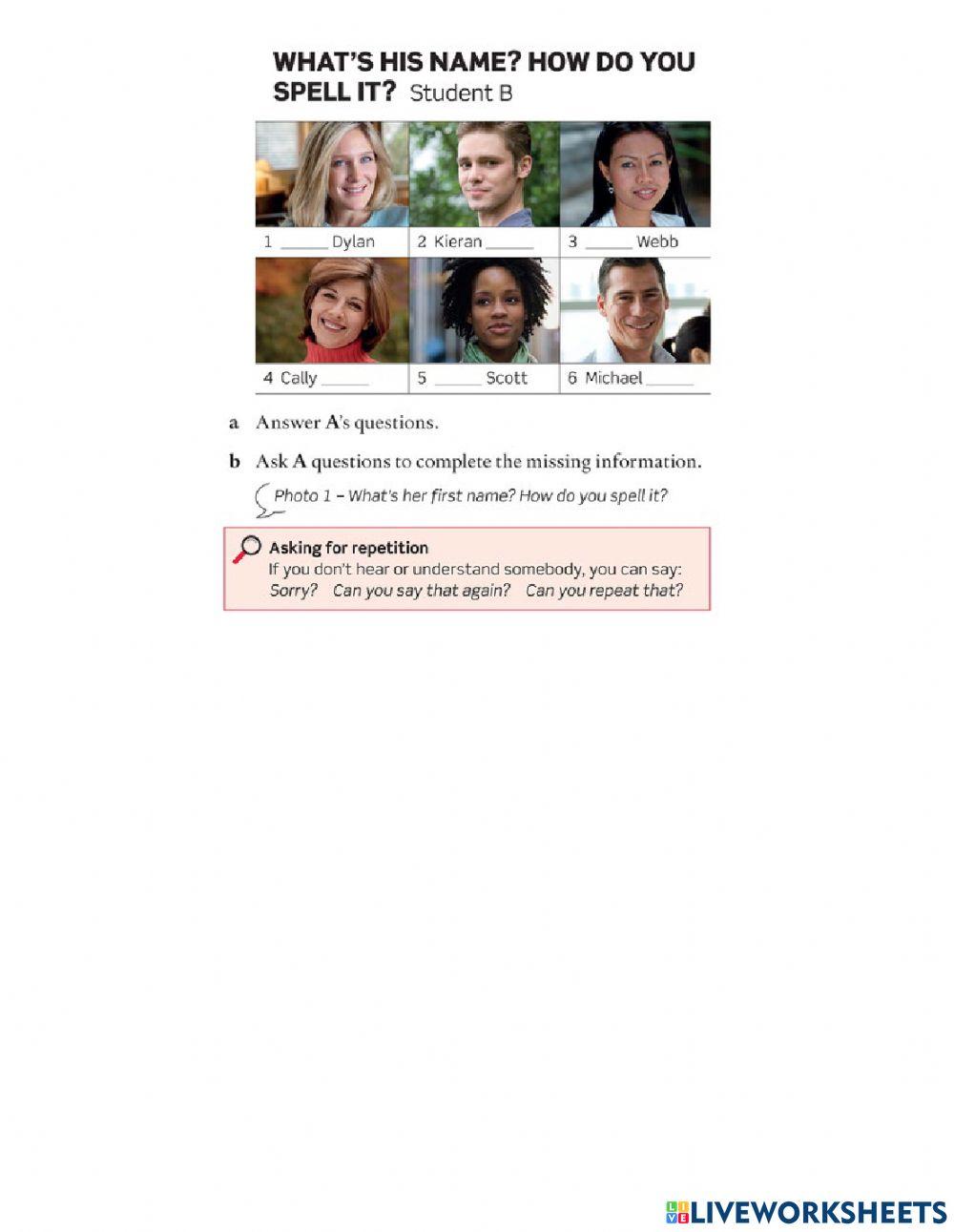 1A Where are you from?