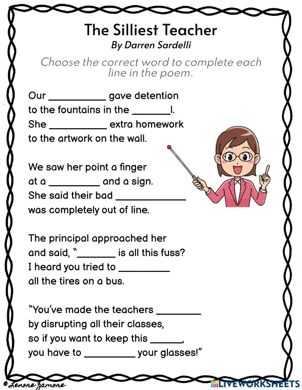 The Silliest Teacher in the School