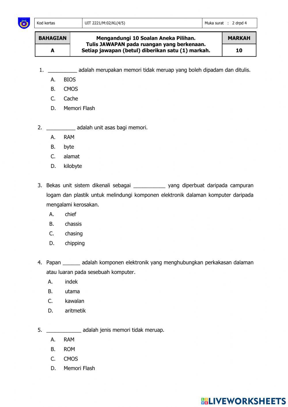 Kerja Lapangan Penyelenggaraan Komputer