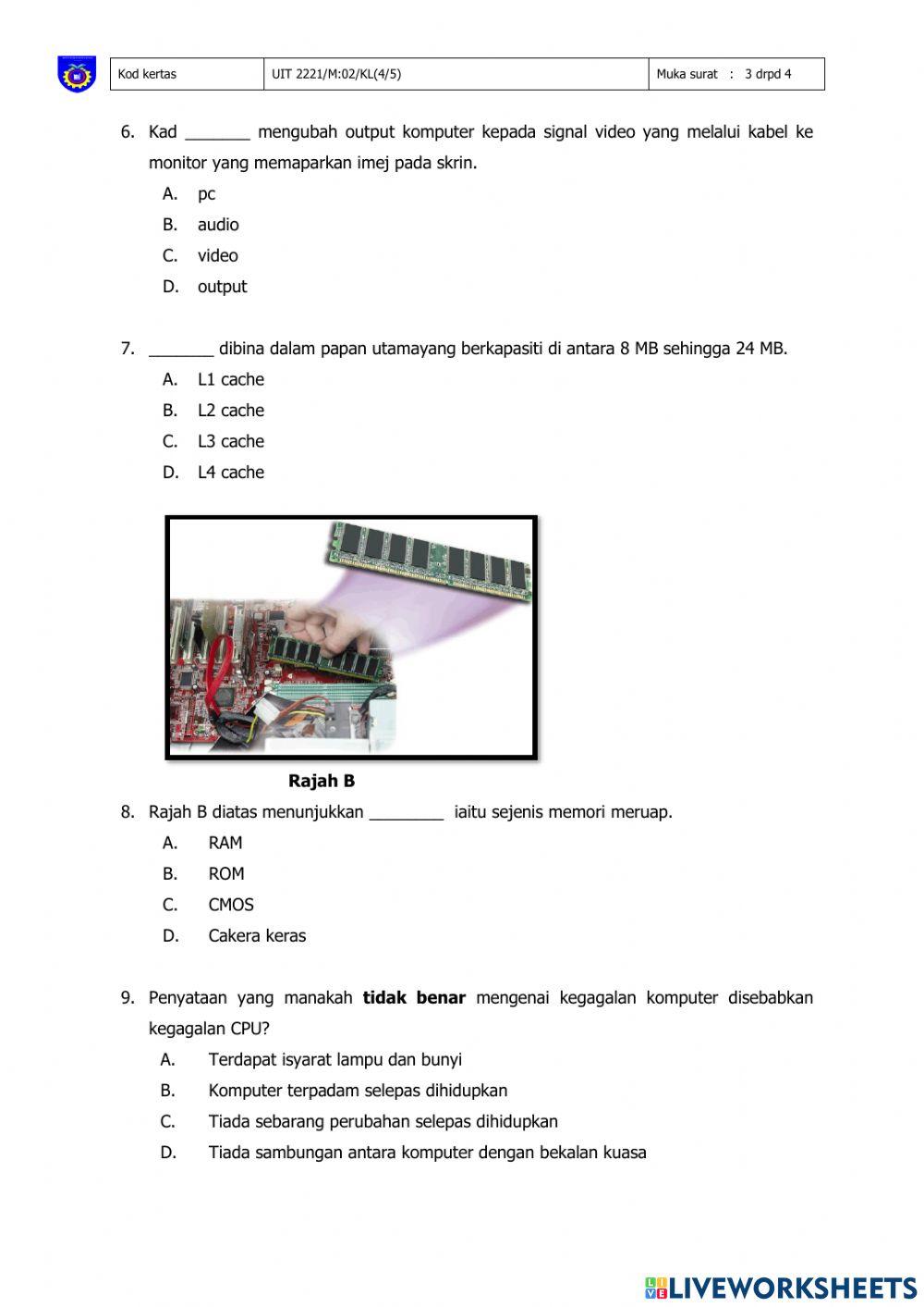 Kerja Lapangan Penyelenggaraan Komputer