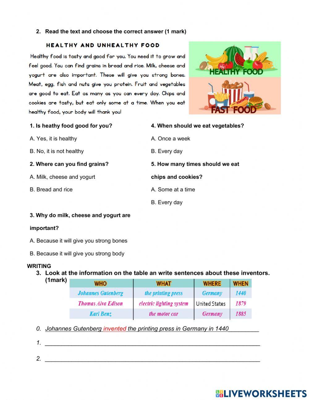 Second term test 9no