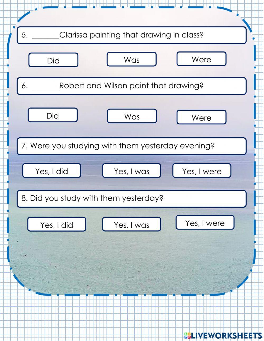 Simple past vs Past continuous