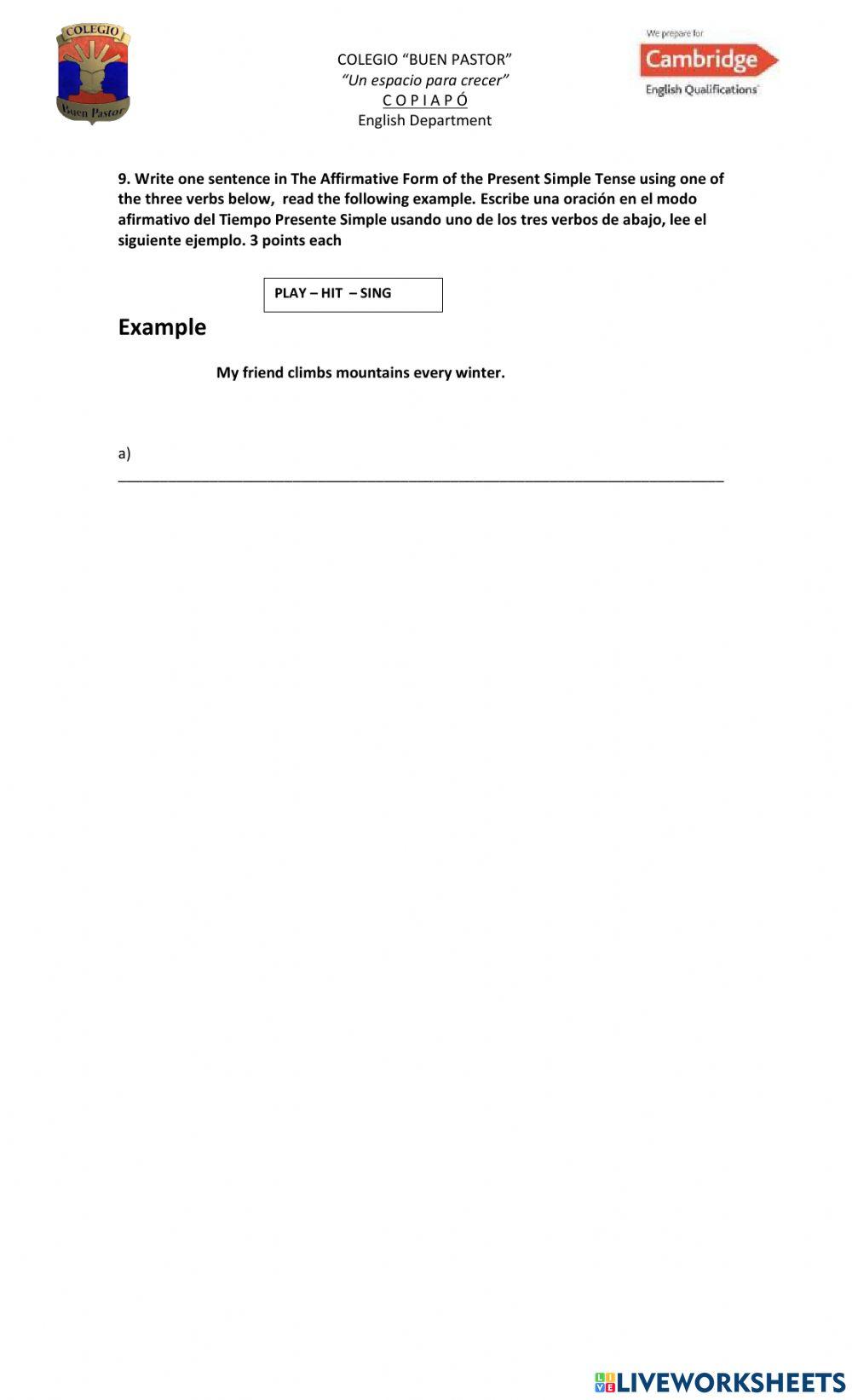 Evaluation 7 Thursday 23