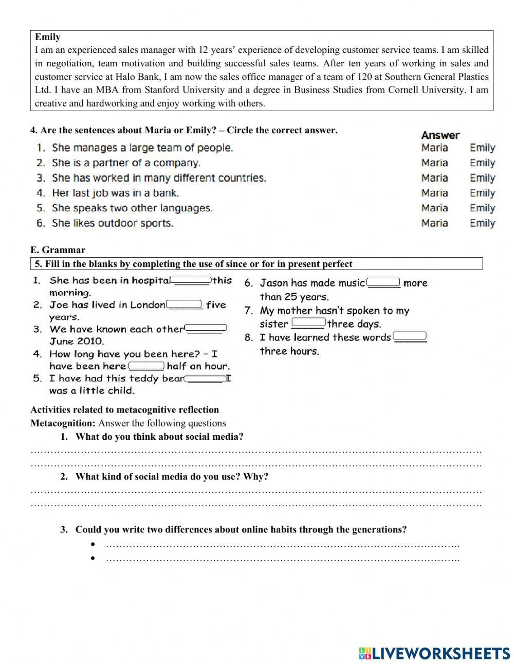 Second quimester test