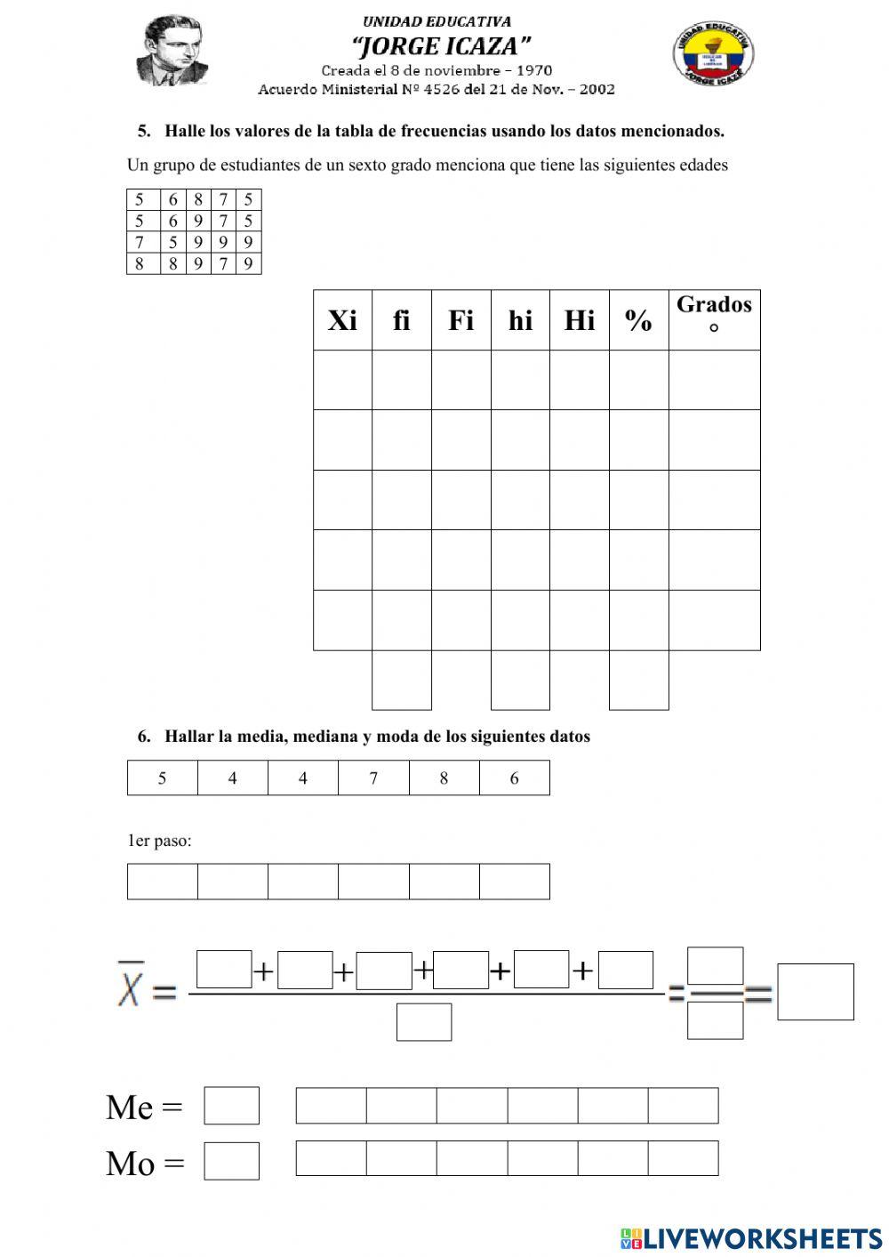 Evaluación matemática