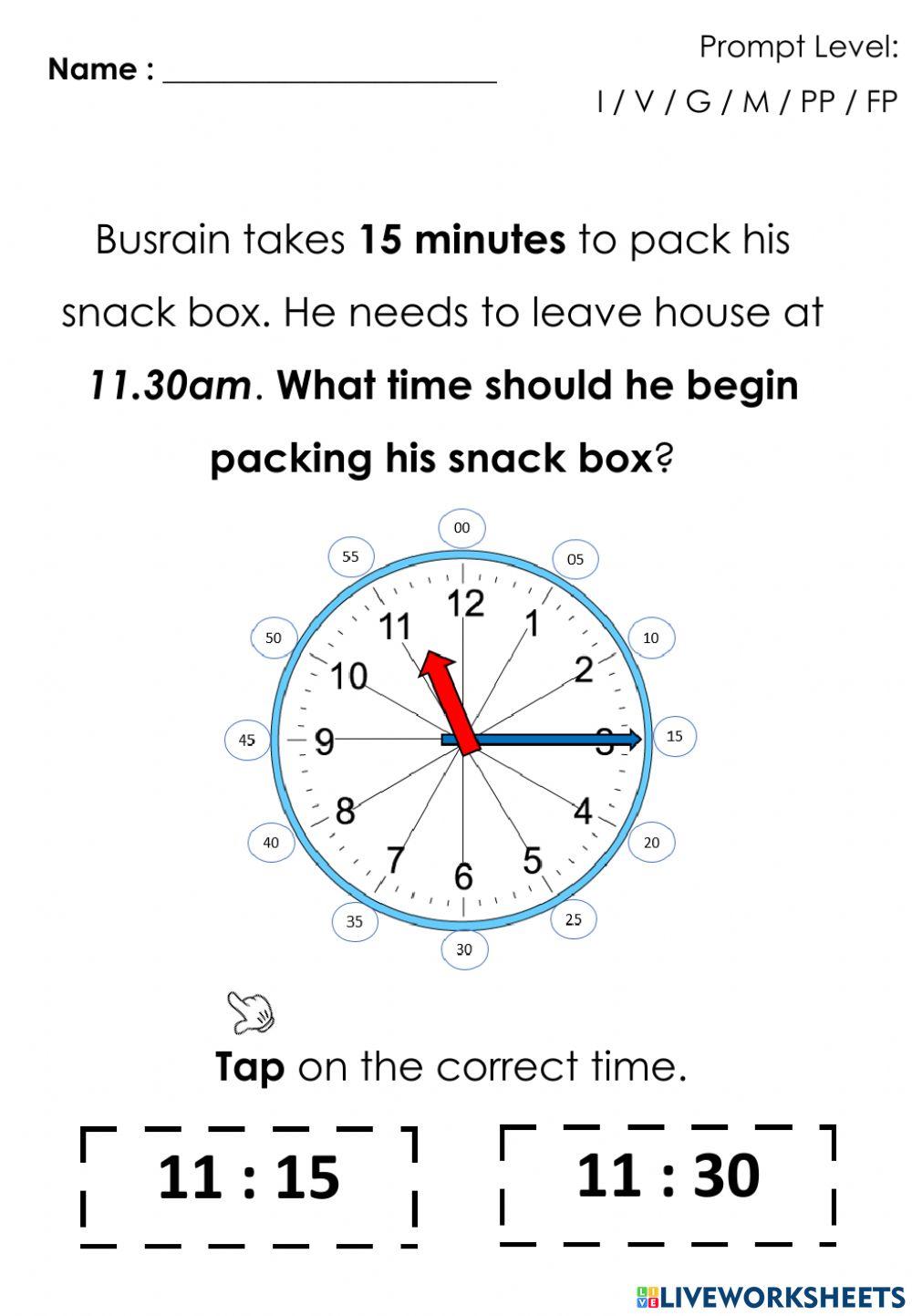 telling-time-to-15-minutes-online-exercise-for-live-worksheets