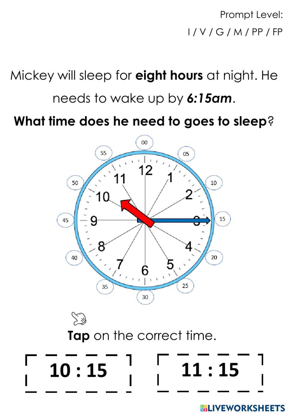 Telling Time to 15 Minutes