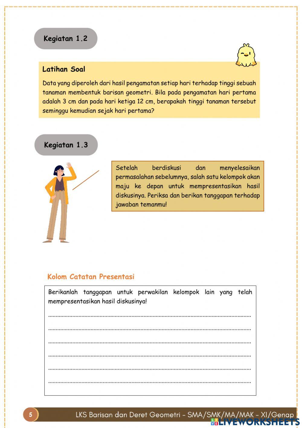 LKS1 PBL Barisan Geometri