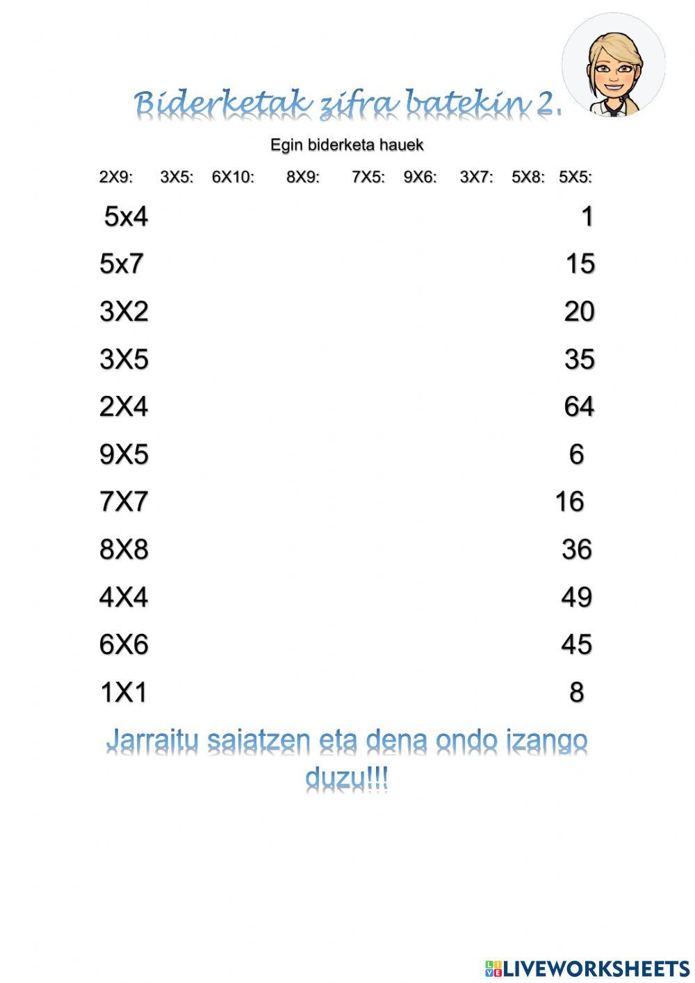 Biderketak zifra batekin 2.