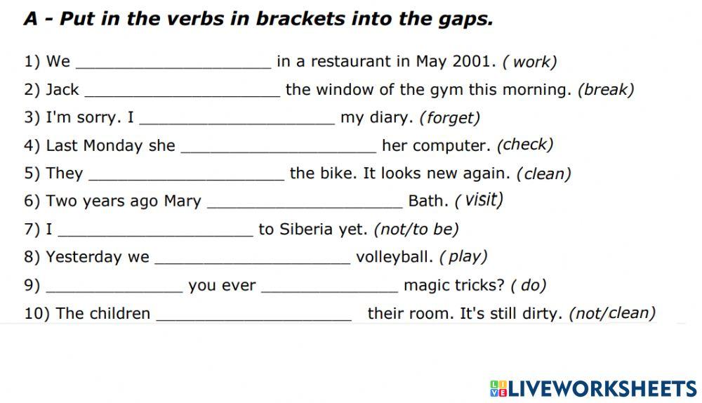 Past simple or present perfect