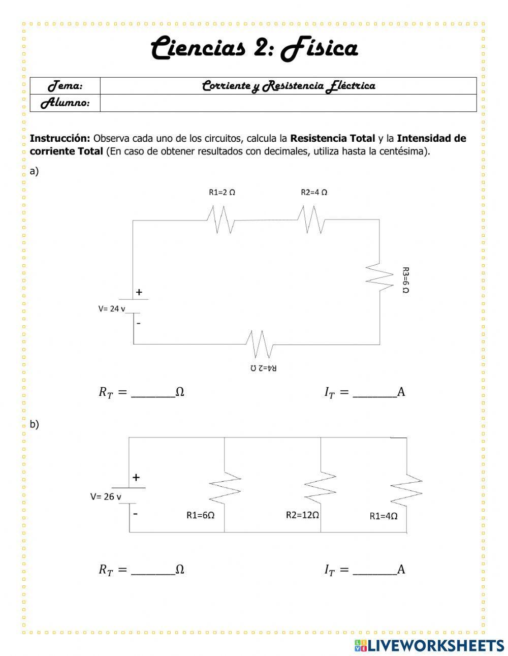 Circuitos en serie y paralelo