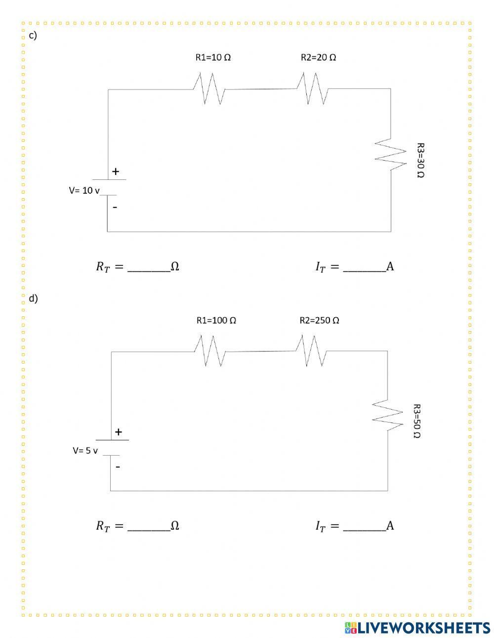 Circuitos en serie y paralelo