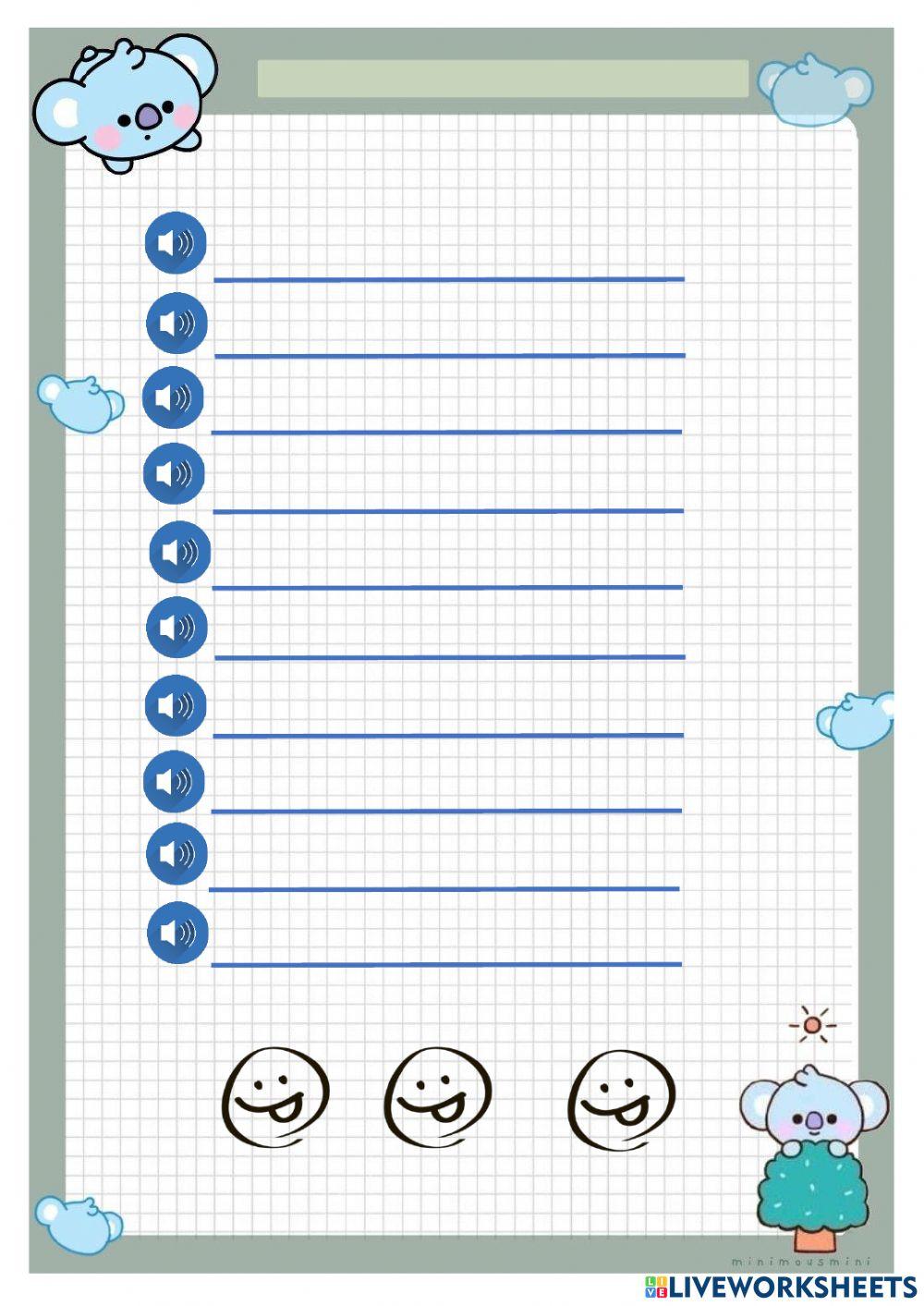 Spelling 3 Syllables