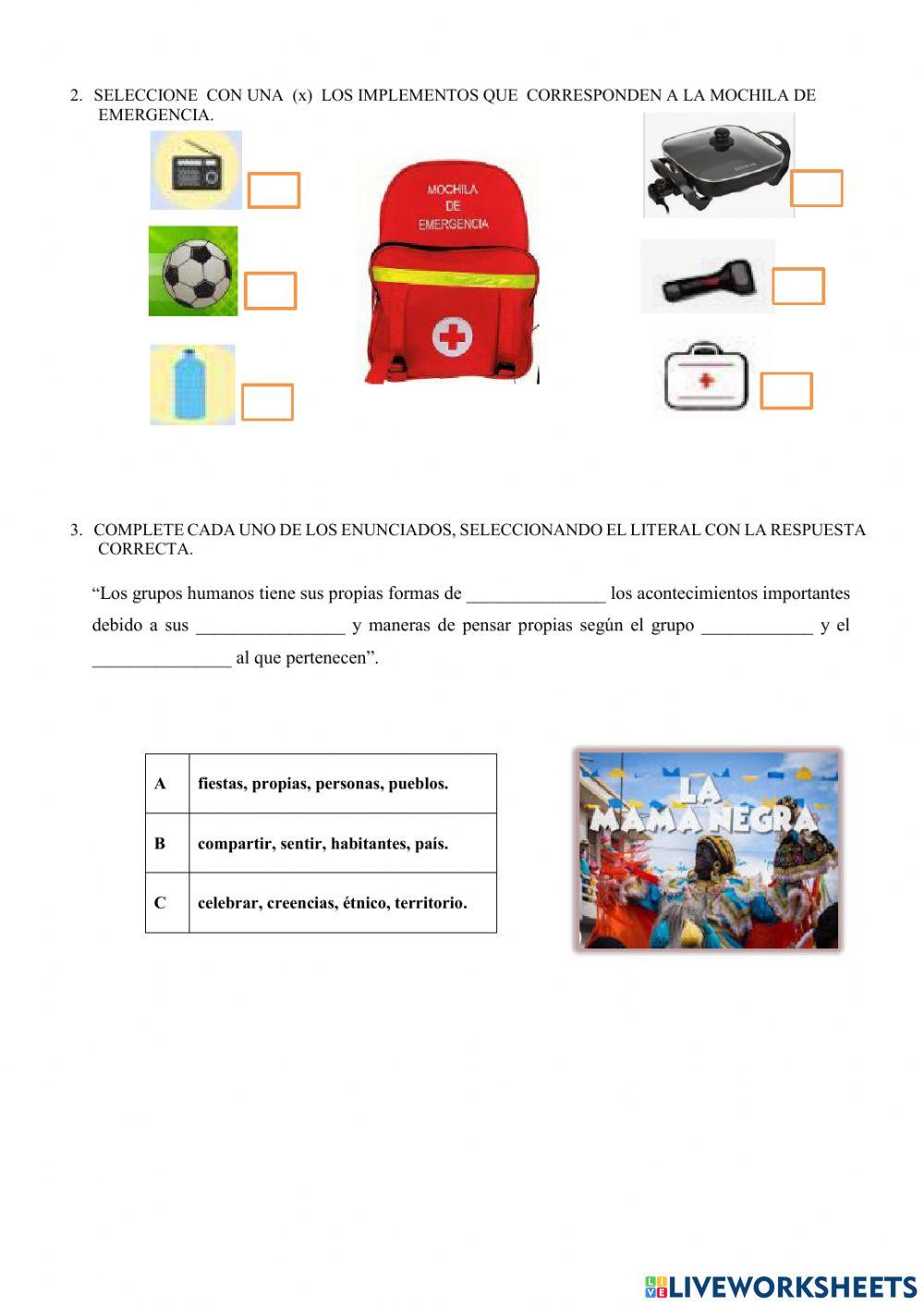 Evaluacion Quimestral de Sociales