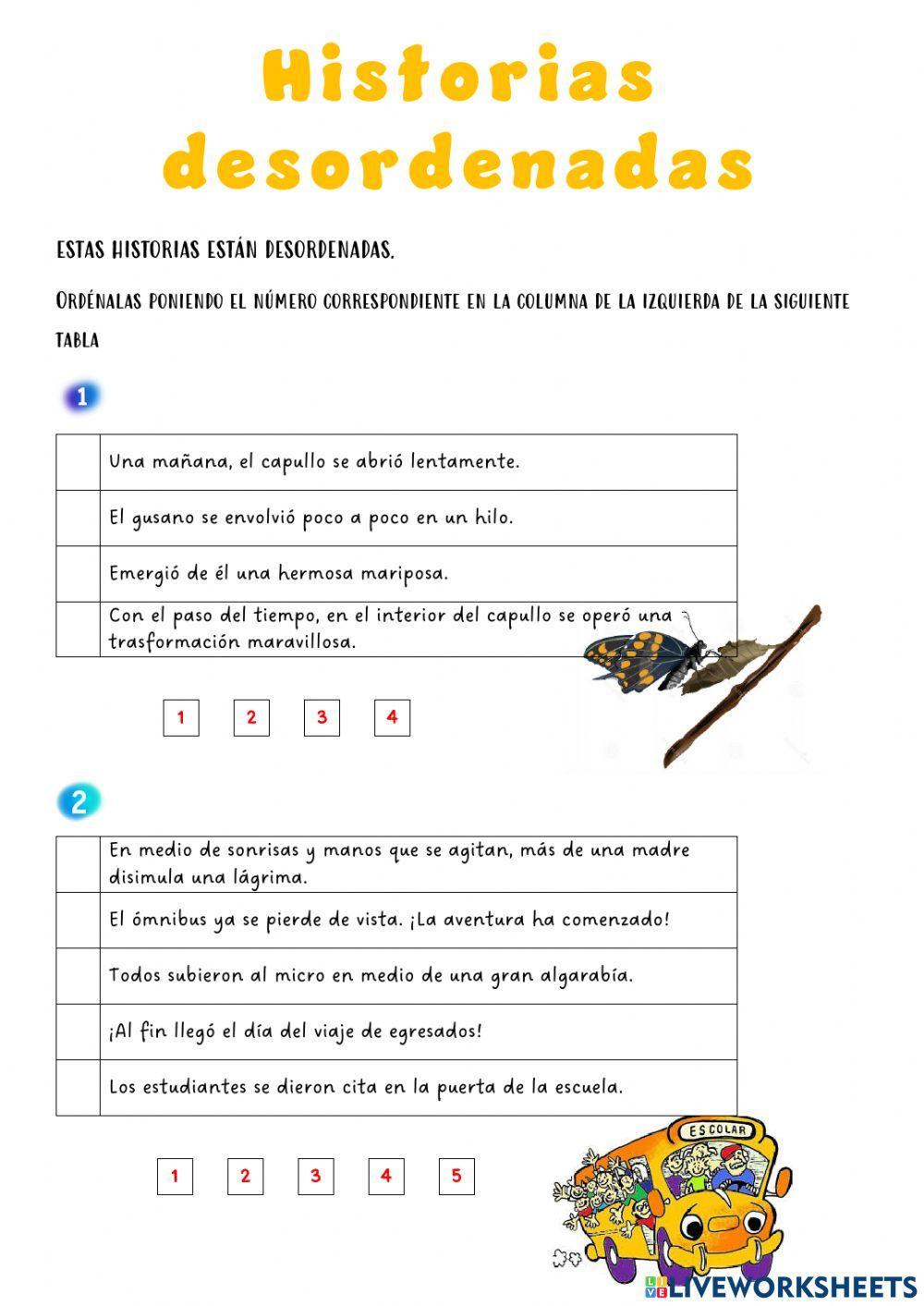 Historias desordenadas